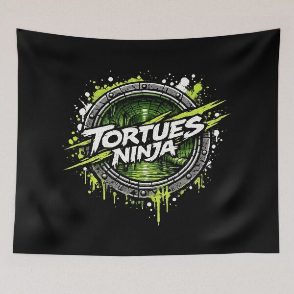 Item preview, Teenage Mutant Ninja Turtles Street Art Grime Logo Vintage version 2 designed and sold by killem667.