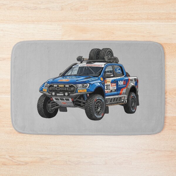 Item preview, Ford Ranger Dakar Rally Truck Custom Offroad Race Pickup Illustration designed and sold by Motorline44.