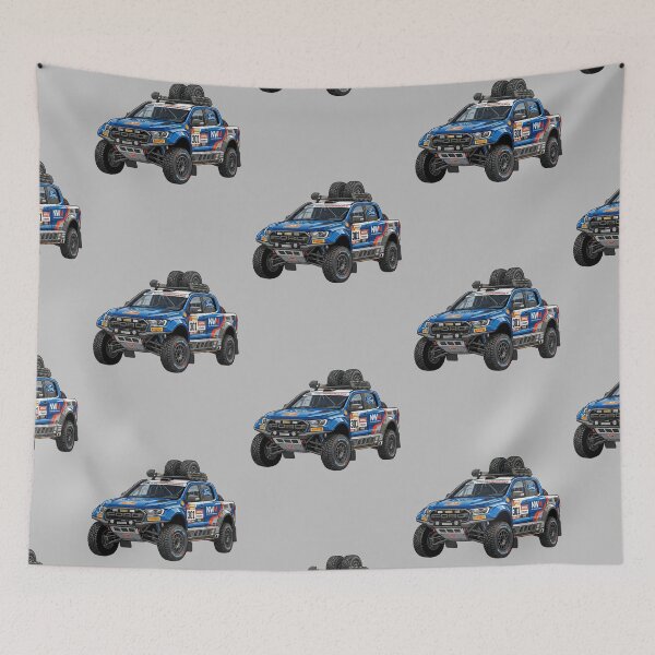 Item preview, Ford Ranger Dakar Rally Truck Custom Offroad Race Pickup Illustration designed and sold by Motorline44.