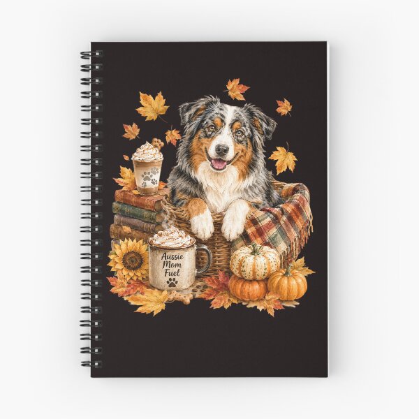 Item preview, Cute Autumn Australian Shepherd Pumpkin Patch designed and sold by tamdevo1.