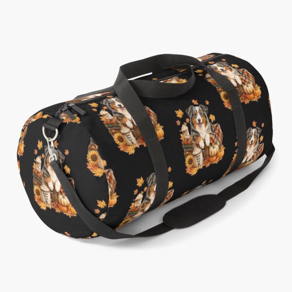 Item preview, Cute Autumn Australian Shepherd Pumpkin Patch designed and sold by tamdevo1.
