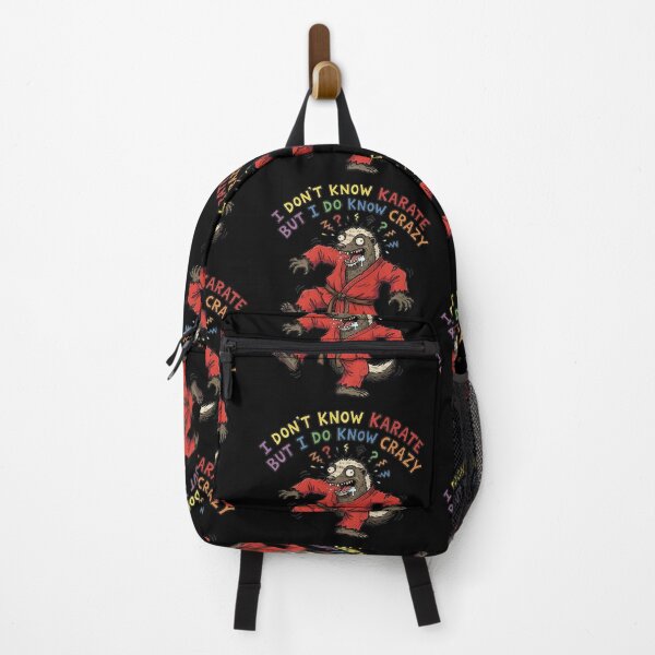 Item preview, I Don't Know Karate But I Do Know Crazy Honey Badger designed and sold by Trevor Cutler.