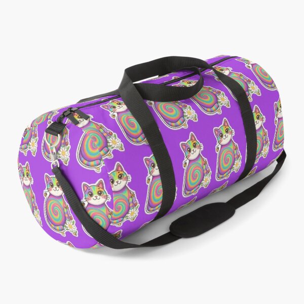 Item preview, Colorful Psychedelic Cat with Spiral Patterns designed and sold by mimiartes.