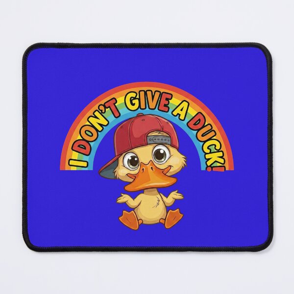 Item preview, Funny Cartoon Duck - I Don't Give A Duck Mood designed and sold by Utopian-Magic.