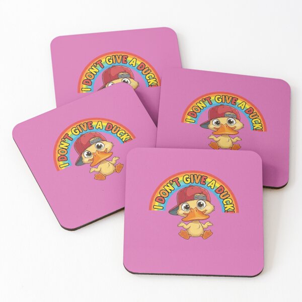 Item preview, Funny Cartoon Duck - I Don't Give A Duck Mood designed and sold by Utopian-Magic.