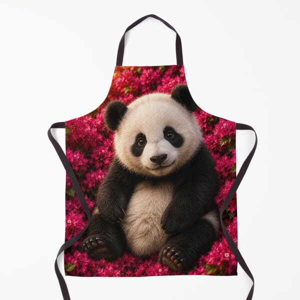 Item preview, Cute Baby Panda in Pink Flowers designed and sold by Rohan132.