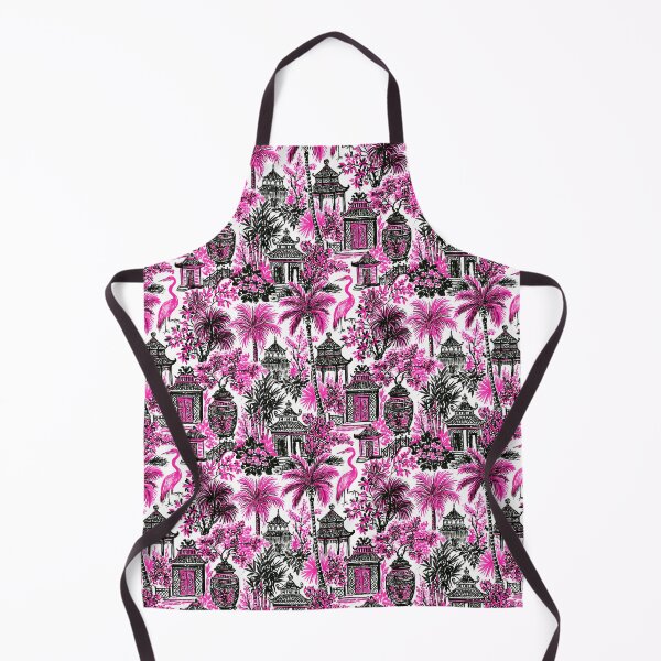 Item preview, Pink and Black Chinoiserie designed and sold by ThePreppyArtist.