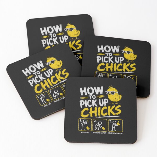 Item preview, How To Pick Up Chicks Funny Dating Humor Relationship Men Singles Pun Gift designed and sold by HumansStuck12.