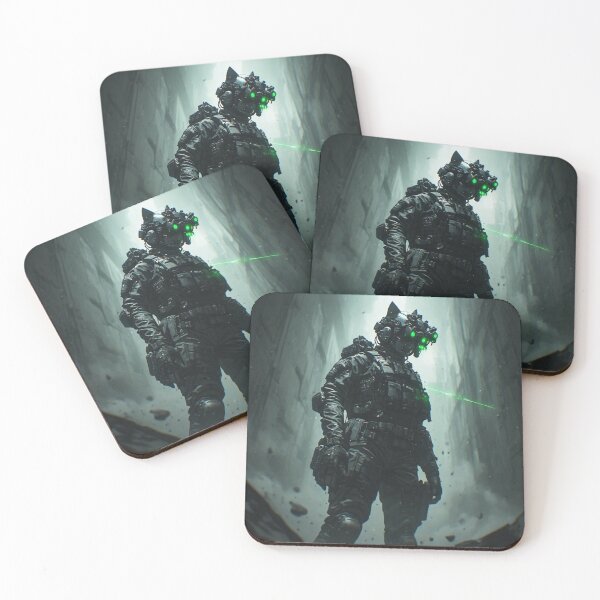 Item preview, "Futuristic Military Cyber Warrior" designed and sold by JMAVILA ART.