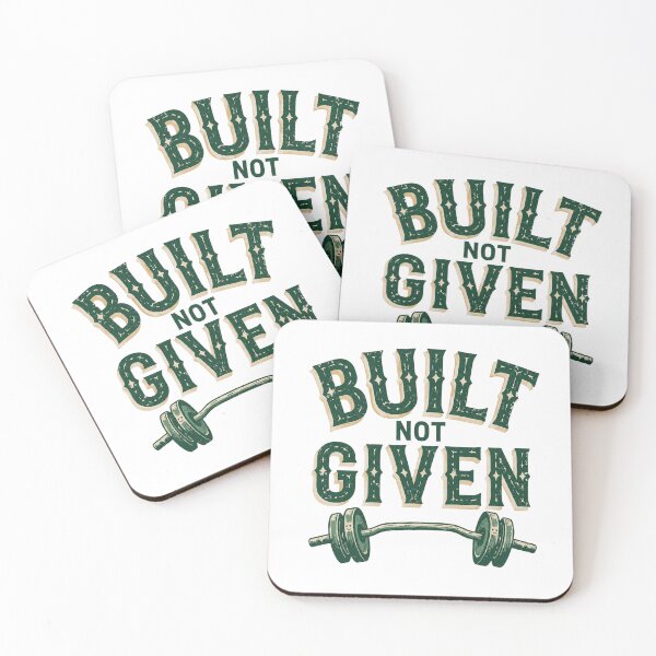 Item preview, Built Not Given Gym Motivation Sticker - Funny Bodybuilding Gift designed and sold by Digistore1221.