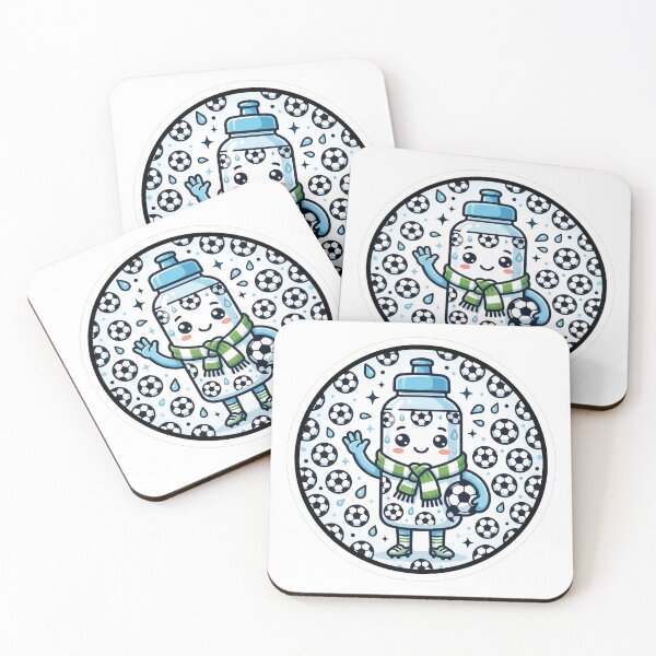 Item preview, Soccer Fan Water Bottle Character Sticker designed and sold by sillyweas.