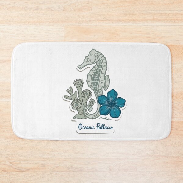 Item preview, Aesthetic Seahorse Coastal Ocean Illustration designed and sold by Mialunaa.
