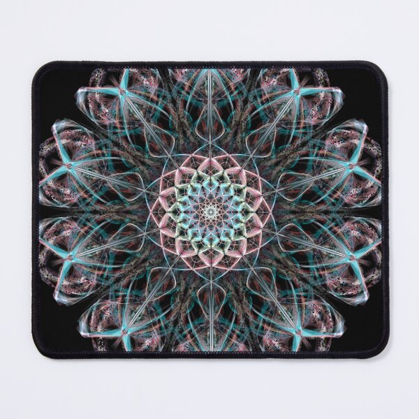 Item preview, Pink And Blue Flower Clock designed and sold by Mkicrattzzi.
