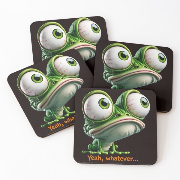 Item preview, Big Eyed Frog Meme designed and sold by Chaotic Critters.