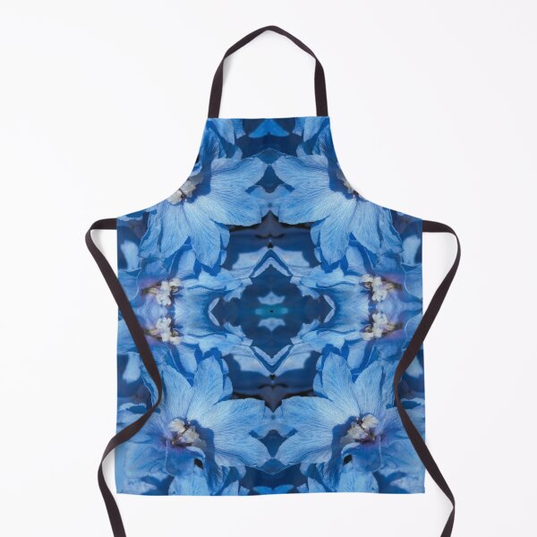 Item preview, Blue Floral Kaleidoscope — Symmetrical Botanical Pattern for Décor designed and sold by Andrey Yurkevich Art.