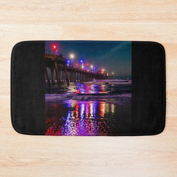 Item preview, Huntington Beach Pier In Red White And Blue designed and sold by PsychoAlien.com.