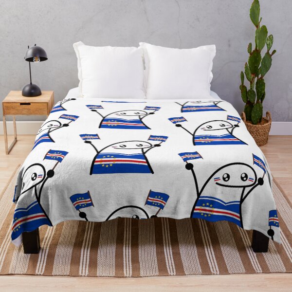 Item preview, Kawaii Character Celebrating Cape Verde | Patriotic Design designed and sold by HeyHas.