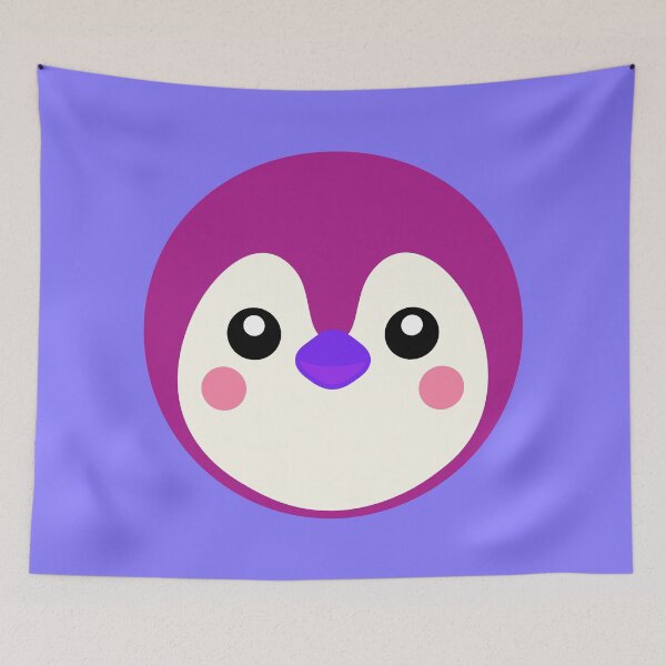 Item preview, CUTE Penguin face designed and sold by DibujandoPorfa.