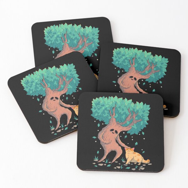 Item preview, Tree Creature Petting Cat designed and sold by DreamingPainter.
