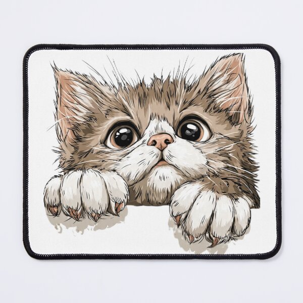 Item preview, Cute Peeking Kitten Pocket Cat designed and sold by Moody Vibes Studio.
