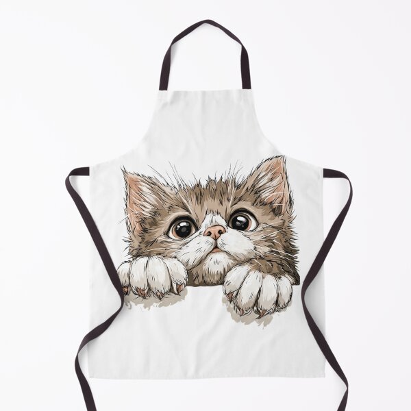 Item preview, Cute Peeking Kitten Pocket Cat designed and sold by Luna's World - Moody Vibes Studio.