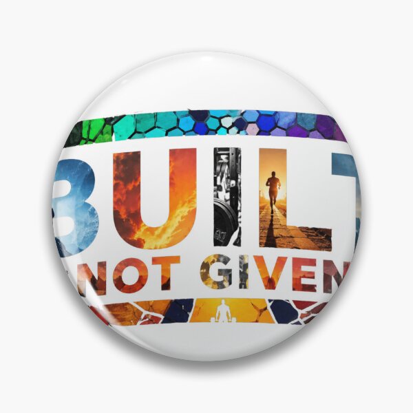 Item preview, Built Not Given Gym Motivation Colorful Stained Glass Design designed and sold by Digistore1221.