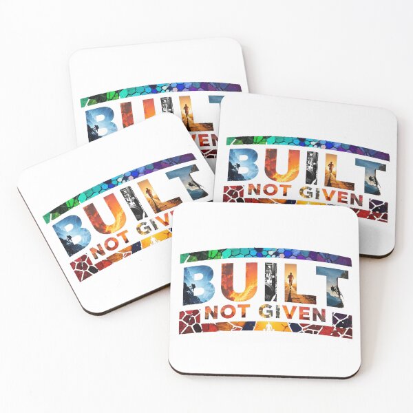 Item preview, Built Not Given Gym Motivation Colorful Stained Glass Design designed and sold by Digistore1221.