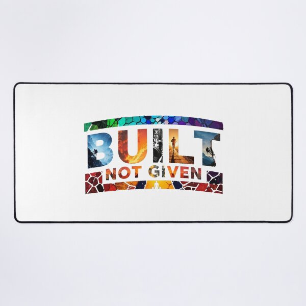 Item preview, Built Not Given Gym Motivation Colorful Stained Glass Design designed and sold by Digistore1221.