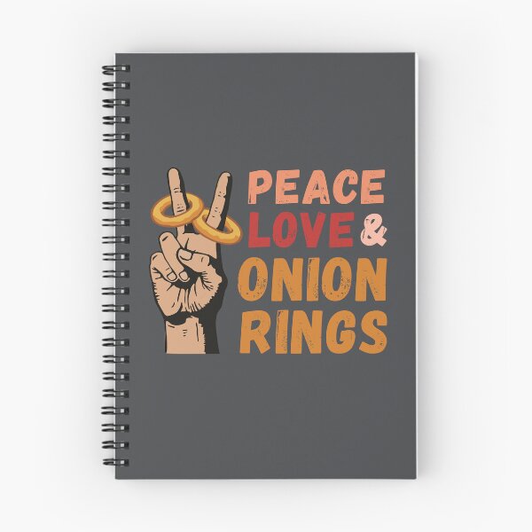 Item preview, Peace Love & Onion Rings,Fun T-shirt for food lovers designed and sold by Shedronpanda.