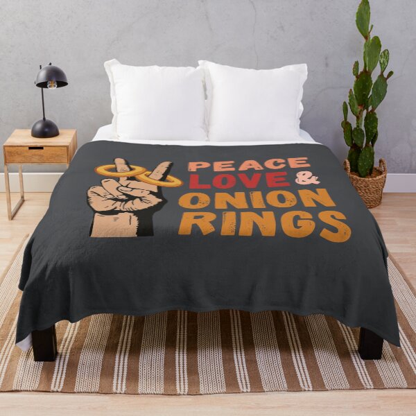 Item preview, Peace Love & Onion Rings,Fun T-shirt for food lovers designed and sold by Shedronpanda.