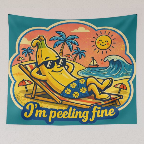 Item preview, Funny Beach Banana Peeling Fine designed and sold by radiogalaxy.