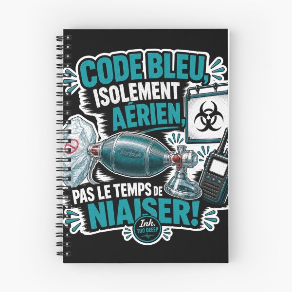 Item preview, Code Blue, Airborne Isolation – No time to waste! | Humorous gift for respiratory therapists designed and sold by CollectionsJEm.