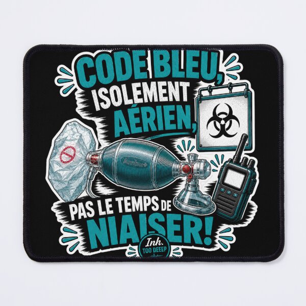 Item preview, Code Blue, Airborne Isolation – No time to waste! | Humorous gift for respiratory therapists designed and sold by CollectionsJEm.