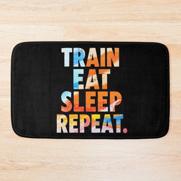 Item preview, Train Eat Sleep Repeat Gym Motivation Aesthetic Sunset Quote designed and sold by Digistore1221.