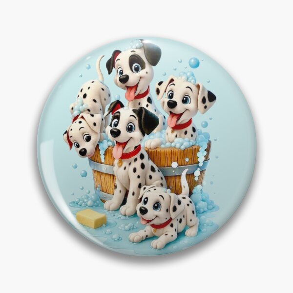 Item preview, Cute Dalmatian Puppies Bubble Bath Cartoon designed and sold by A touch of creativity.