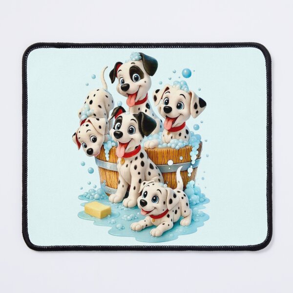 Item preview, Cute Dalmatian Puppies Bubble Bath Cartoon designed and sold by A touch of creativity.