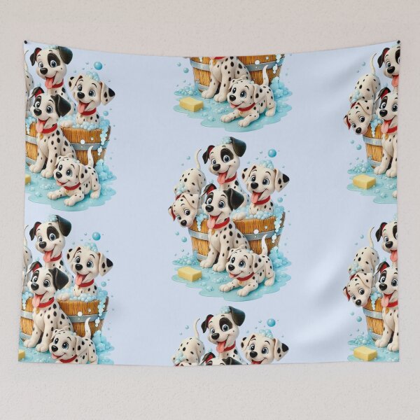 Item preview, Cute Dalmatian Puppies Bubble Bath Cartoon designed and sold by A touch of creativity.