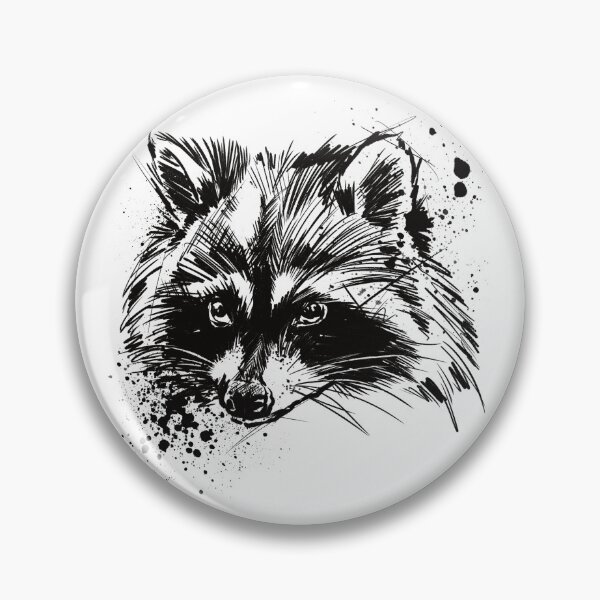 Item preview, Raccoon Ink Portrait Illustration designed and sold by Inkversed.