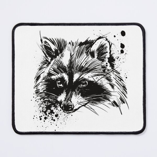 Item preview, Raccoon Ink Portrait Illustration designed and sold by Inkversed.
