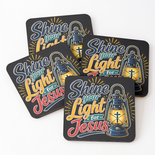 Item preview, Shine Your Light for Jesus Noir – Christian Lantern Inspirational Design designed and sold by Stubblejumper Artworks.