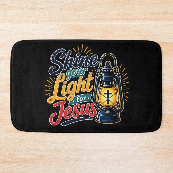 Item preview, Shine Your Light for Jesus Noir – Christian Lantern Inspirational Design designed and sold by Stubblejumper Artworks.