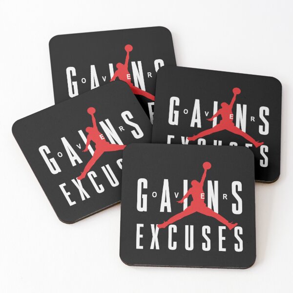 Item preview, Gains Over Excuses Gym Motivation Basketball Silhouette Graphic designed and sold by Digistore1221.