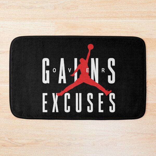 Item preview, Gains Over Excuses Gym Motivation Basketball Silhouette Graphic designed and sold by Digistore1221.