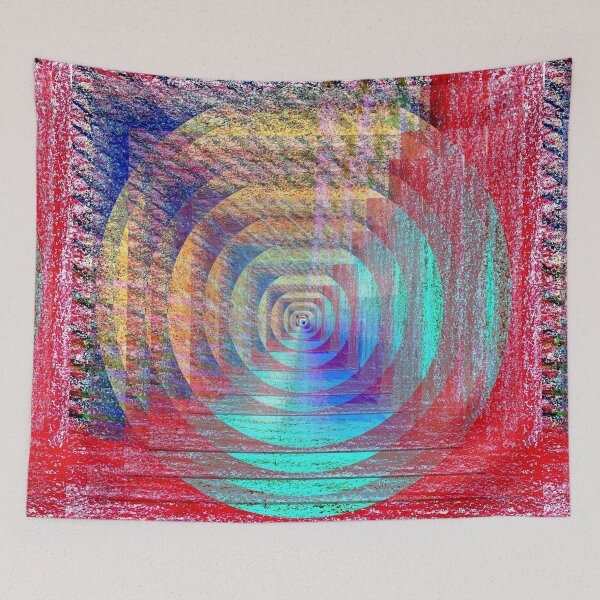 Item preview, Color Lens Abstract - Geometric Vortex Psychedelic Print designed and sold by MAMA.art.Rio <Marsailhe_Milward>.