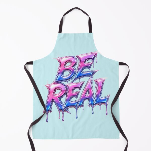 Item preview, Be Real Liquid Chrome Neon Graffiti Streetwear T-Shirt designed and sold by weeomano.