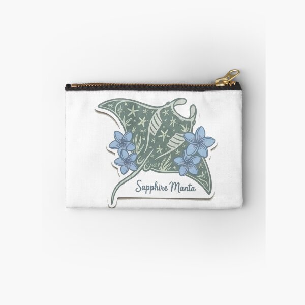 Artikelvorschau, Saphir-Manta Ästhetik Mantarochen Ozean Illustration entworfen und verkauft von Mialunaa.