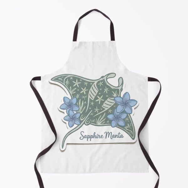 Item preview, Sapphire Manta Aesthetic Manta Ray Ocean Illustration designed and sold by Mialunaa.