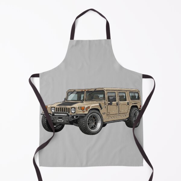 Item preview, Custom Hummer H1 Alpha Wagon Lowered Tan Street Truck Illustration designed and sold by Motorline44.