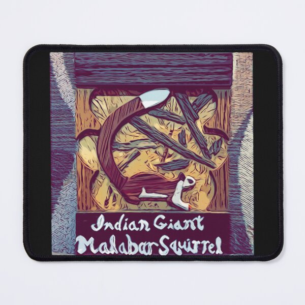 Item preview, Reddish Brown Indian Giant Malabar Squirrel Intarsia designed and sold by Jonathan's Nature Crafts.