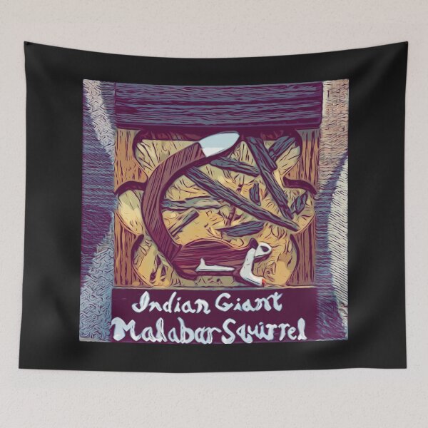 Item preview, Reddish Brown Indian Giant Malabar Squirrel Intarsia designed and sold by Jonathan's Nature Crafts.